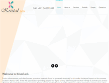 Tablet Screenshot of kristalads.com
